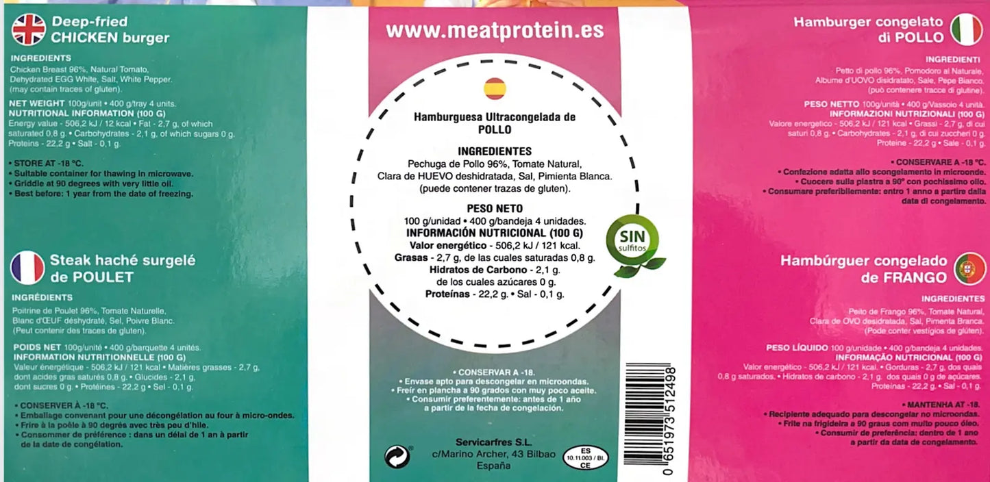 Hamburguesas Meat Protein ¨SOLO EN TIENDA¨