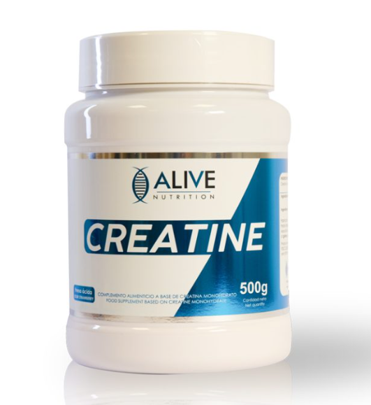 ALIVE CREATINA MONOHIDRATO FRESA ACIDA 500G