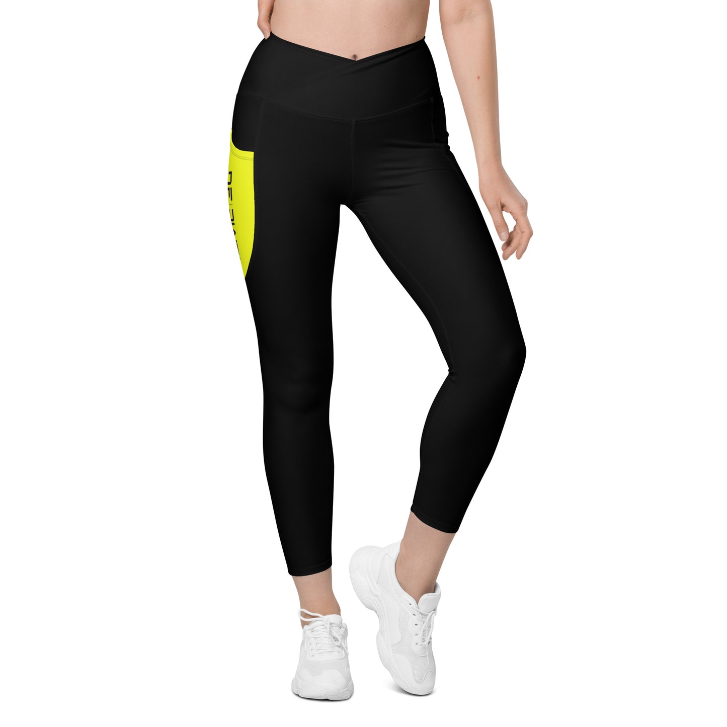 Leggins de cintura cruzada con bolsillos Diaita Fitness