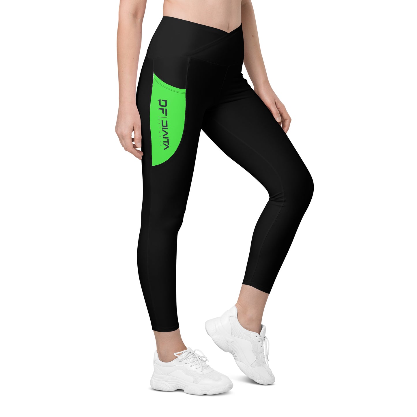 Leggins de cintura cruzada con bolsillos Diaita Fitness