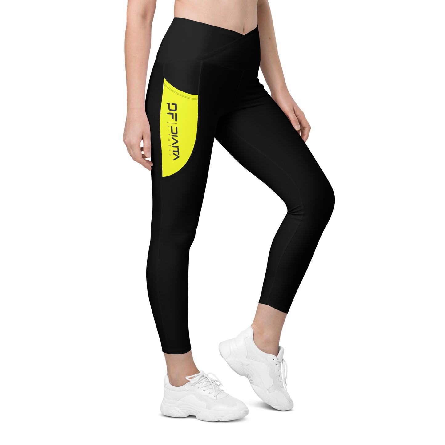 Leggins de cintura cruzada con bolsillos Diaita Fitness