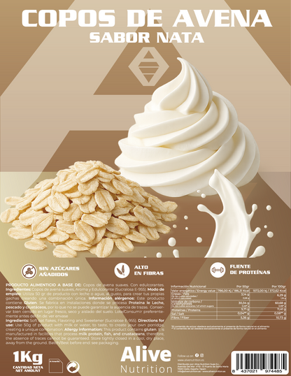 Copos de Avena sabor Nata
