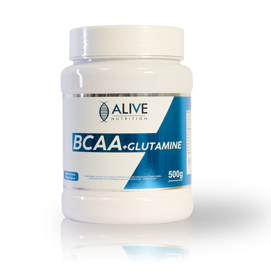 ALIVE NUTRITION BCAA+ GLUTAMINA CEREZA 500G